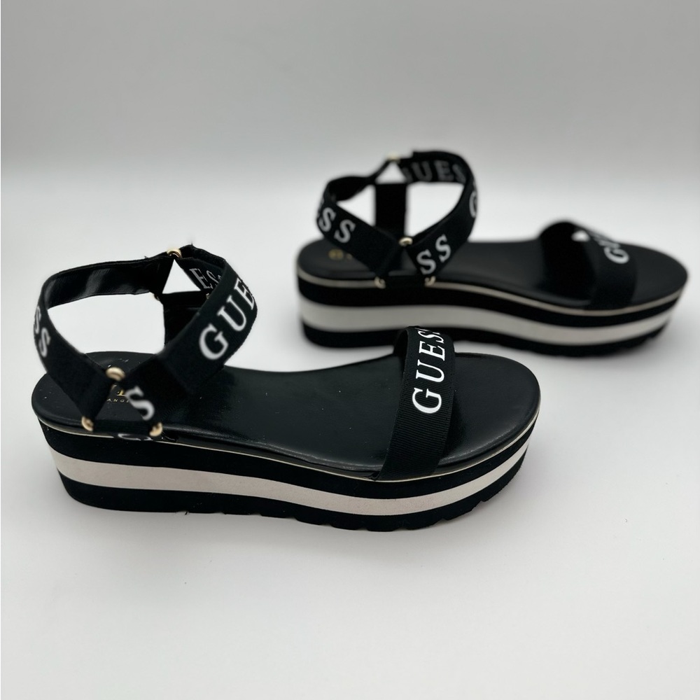 Guess strappy platform sandals size 7